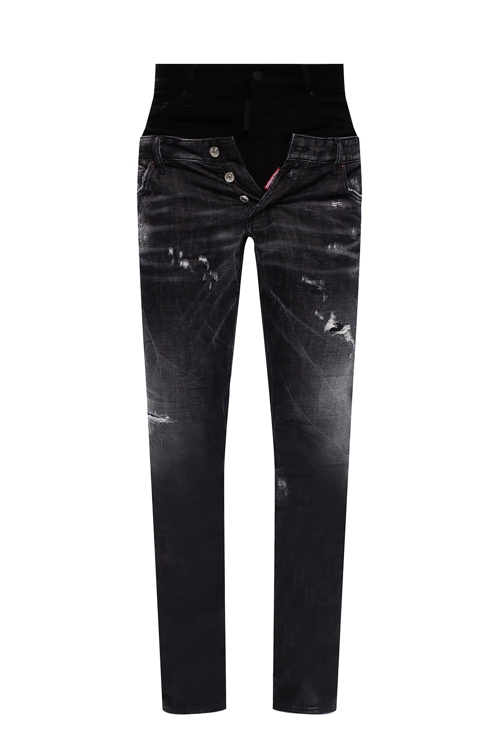 Dsquared2 'Twin Pack Straight Leg Sharpei Jean' raw edge jeans